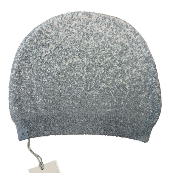 Barefoot Dreams Cozy Chic Confetti Beanie Smoky Green Gray Fog NWT $55 Plush OS - Picture 1 of 5